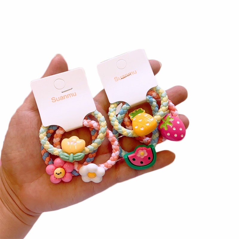 Baby Products Gift - 3pcs/set Kids Kawaii Flower Fruit Hair