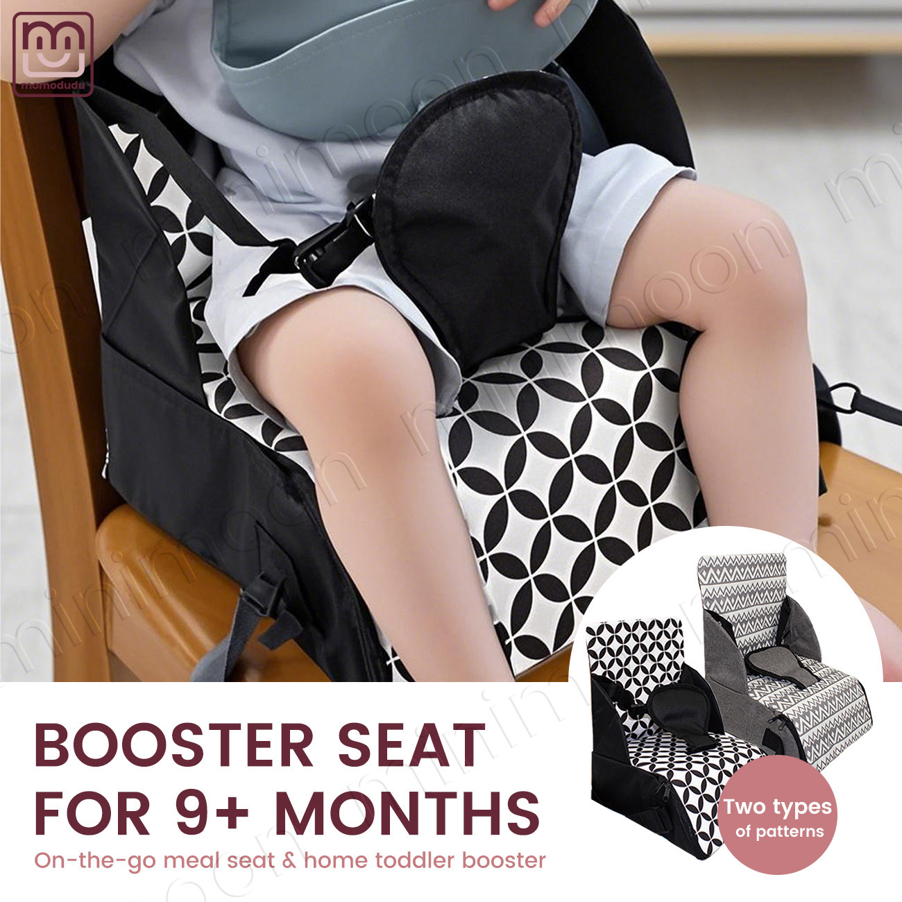 Baby High Chair Booster - Portable Baby Booster Seat for Dining