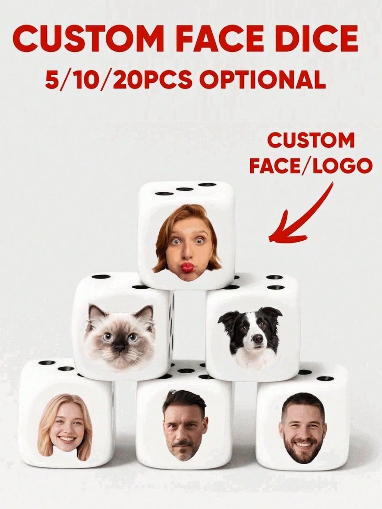 Custom Face Dice Personalized  - Baby Products Gift review and price
