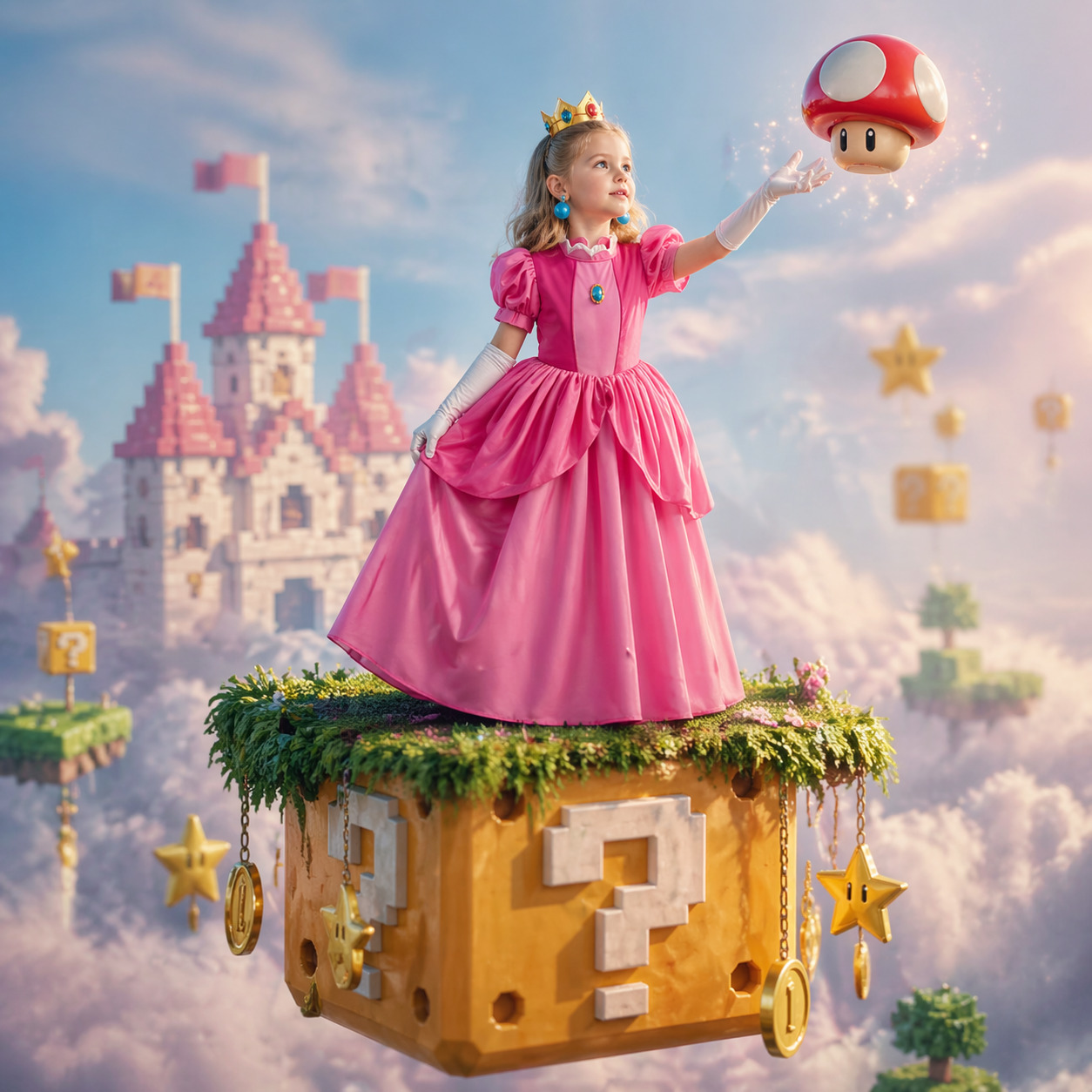 Princess Peach Style Dress Up  - Baby Products Gift review and price