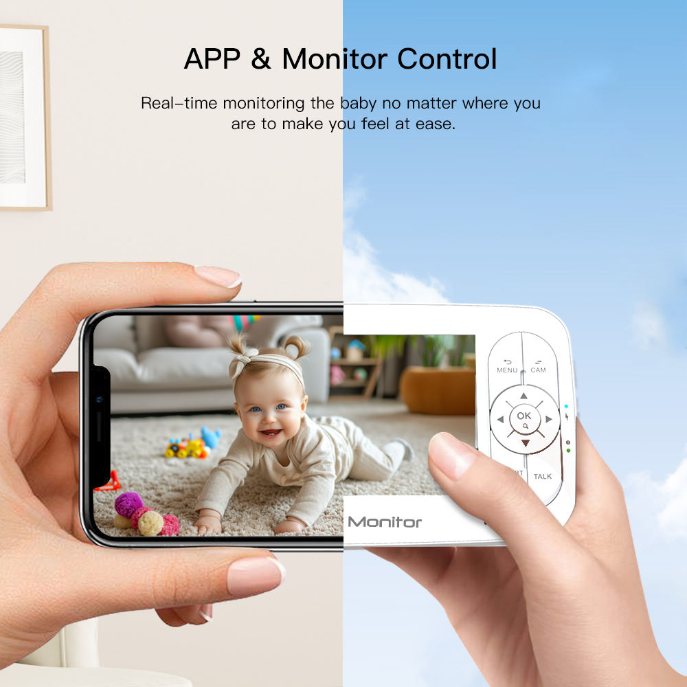 5Inch 2MP 1080P  APP Remote Co - Baby Monitor Sensor review and price
