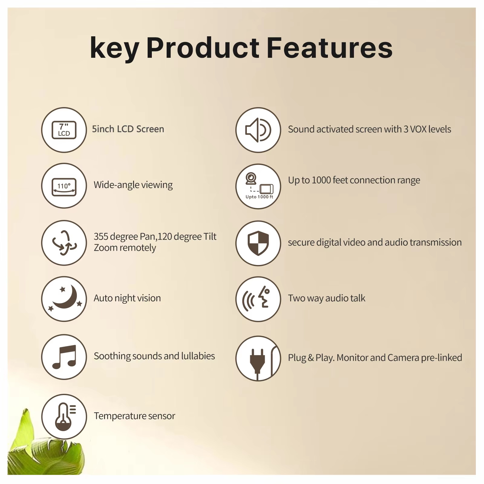5.0 Inch Baby Monitor LCD Scre - Baby Monitor Sensor review and price